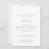 Galant Wildflower Voor & Achter Nuestra Boda Kaart (Achterkant)