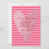 Galantines party Invitation Kaart (Achterkant)