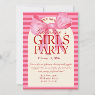 Galantines party Invitation Kaart