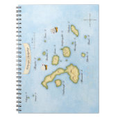 Galapagos Archipel Nautical Map met Schepen Notitieboek (Voorkant)