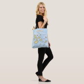 Galapagos Archipel Nautical Map met Schepen Tote Bag (Op model)