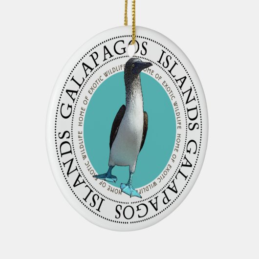 Galapagos Blue Footed Booby Keramisch Ornament (Rechts)