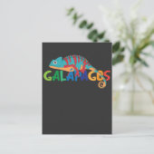 Galapagos Ecuador Chameleon Exotic Animal Briefkaart (Staand voorkant)