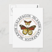 Galapagos-eilanden Butterflies Briefkaart (Voorkant / Achterkant)