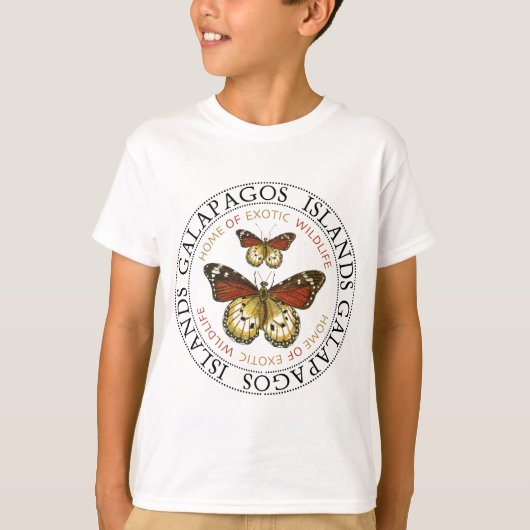 Galapagos-eilanden Butterflies T-shirt (Voorkant)