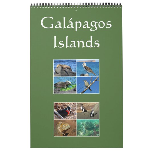 Galapagos-eilanden dieren in het wild kalender (Hoes)