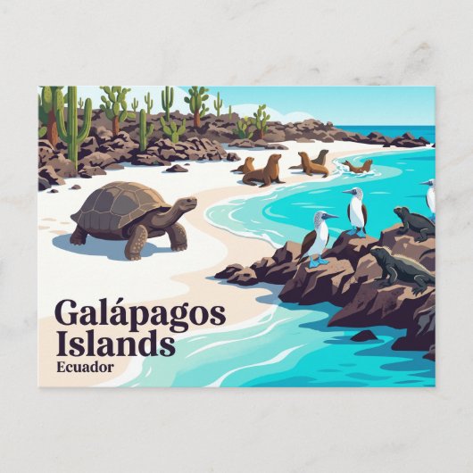 Galápagos-eilanden Ecuador Briefkaart (Voorkant)