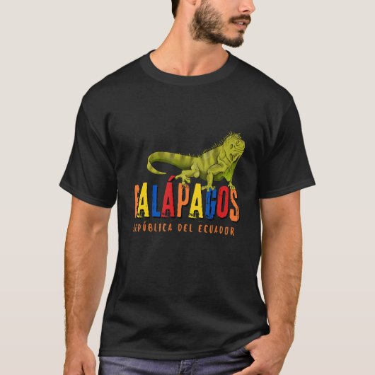 Galapagos-eilanden Ecuador Iguana Islas Galapagos T-shirt (Voorkant)