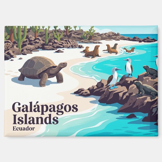Galápagos-eilanden Ecuador Magneet (Voorkant)
