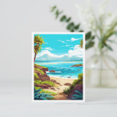 Galapagos Eilanden Ecuador Travel Illustration Briefkaart (Staand voorkant)