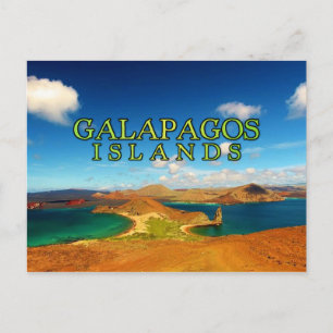 Galapagos-eilanden gestileerd briefkaart