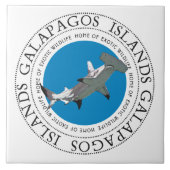 Galapagos-eilanden Hammerhead Shark Tegeltje (Voorkant)