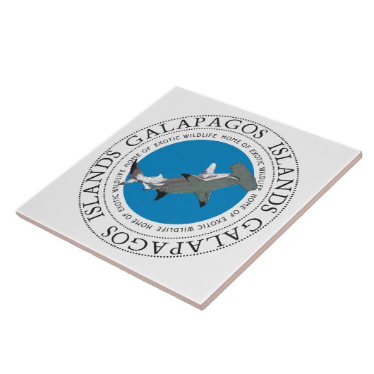 Galapagos-eilanden Hammerhead Shark Tegeltje (Zijkant)