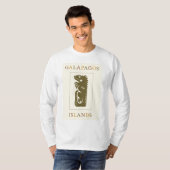 Galapagos Eilanden Iguana White T-shirt (Voorkant volledig)