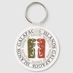 Galapagos-eilanden Iguanas Souvenir-Sleutelhanger Sleutelhanger
