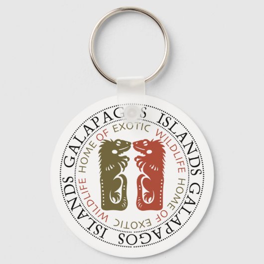 Galapagos-eilanden Iguanas Souvenir-Sleutelhanger Sleutelhanger (Voorkant)