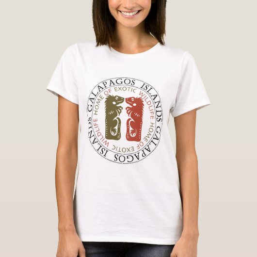 Galapagos-eilanden Iguanas T-shirt (Voorkant)