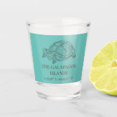Galapagos-eilanden - Latitude & lengte Shot Glas (Voorkant)
