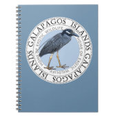 Galapagos Eilanden Night Heron Notitieboek Journal (Voorkant)