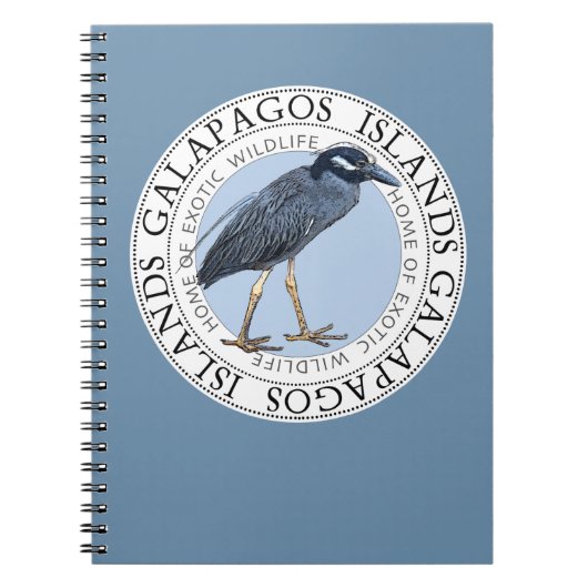 Galapagos Eilanden Night Heron Notitieboek Journal (Voorkant)