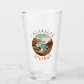Galapagos Eilanden Retro Nastress Circle Glas (Voorkant)