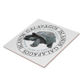 Galapagos eilanden schildpad T-shirt Tegeltje (Zijkant)