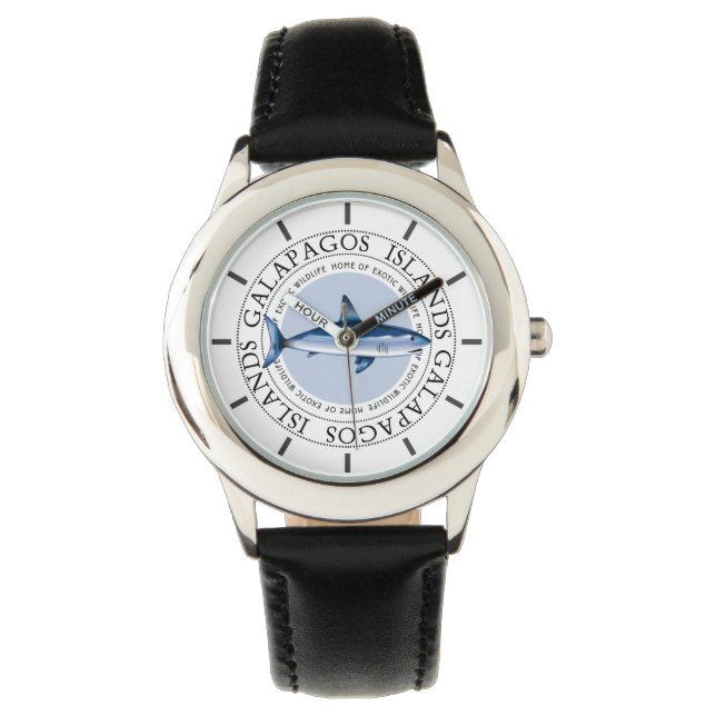 Galapagos-eilanden Shark Souvenir Horloge (Voorkant)