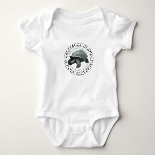 Galapagos Eilanden Souvenir Tortoise Romper (Voorkant)