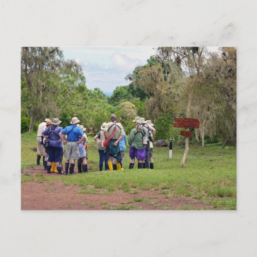 Galapagos Eilanden Toeristen op Tortoise Sanctuary Briefkaart (Voorkant)