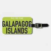 Galapagos-eilanden vintage reisposter kunst. bagagelabel (Voorkant horizontaal)