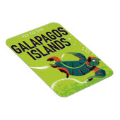 Galapagos-eilanden vintage reisposter kunst. magneet (Rechterzijde)