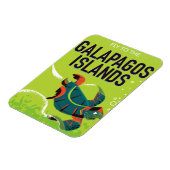 Galapagos-eilanden vintage reisposter kunst. magneet (Linkerzijde)