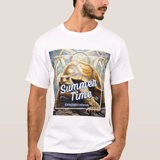 Galapagos eilanden Zomertijd T-shirt (Voorkant)