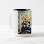 Galapagos eilanden Zomertijd Tweekleurige Koffiemok (Voorkant links)