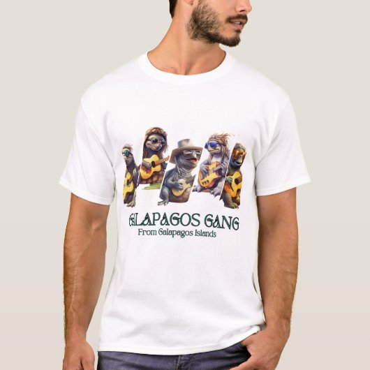 Galapagos Gang van de Galapagos Eilanden T-shirt (Voorkant)