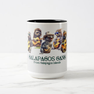 Galapagos Gang van de Galapagos Eilanden Tweekleurige Koffiemok