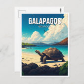 Galapagos Giant Tortoise Briefkaart (Voorkant / Achterkant)