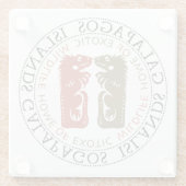 Galapagos Glazen Onderzetter (Achterkant)