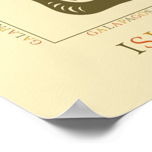 Galapagos Iguana Poster (Hoek)