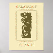 Galapagos Iguana Poster (Voorkant)