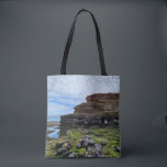 Galapagos Island Dream | Volcanic Tropics Photo Tote Bag<br><div class="desc">Galapagos Island Dreams features authentic photography of Puerto Egas, Isla Santiago, Galapagos. The volcanic Palagonite Tuff formation rises from the edge of the Pacific Ocean, with mossy green algae covering the basalt rocks below in this stunning image of the tropics. This full wrap tote is the perfect travel companion, and...</div>