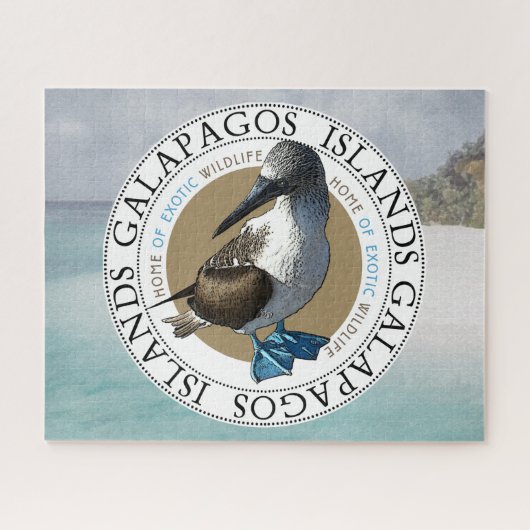 Galapagos Islands Blue Footed Booby Bird Legpuzzel (Horizontaal)