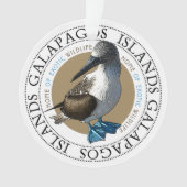 Galapagos Islands Blue Footed Booby Bird Ornament (voorkant)