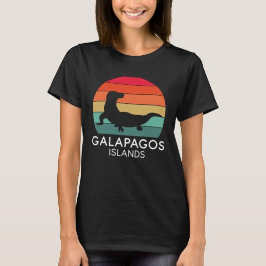 Galapagos Islands National Park Lizard Ecuador Oce T-shirt (Voorkant)