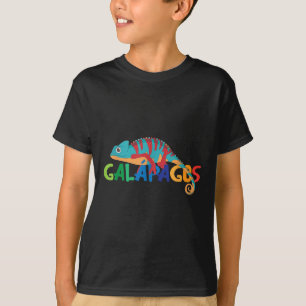 Galapagos Islands Summer Colorful Chameleon Exotic T-shirt