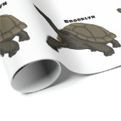 Galapagos land tortoise illustration  cadeaupapier (Rol Hoek)