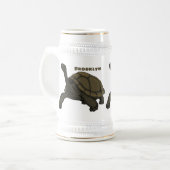 Galapagos landschildpad bierpul (Voorkant links)