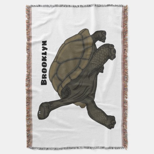 Galapagos landschildpad deken (Voorkant Verticaal)