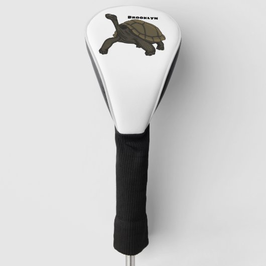 Galapagos landschildpad golfheadcover (Voorkant)