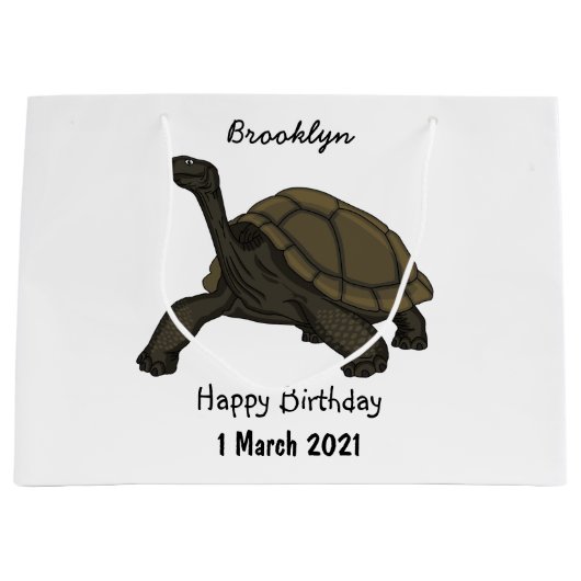 Galapagos landschildpad groot cadeauzakje (Voorkant)